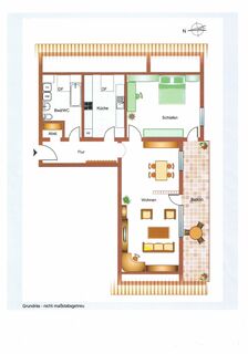 Großzügige, ruhige 2 1/2 Zimmer Dachgeschoßwohnung mit großem Süd-Balkon, auf Wunsch mit einer Einzelgarage