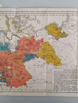 WK1 WK2 seltene alte Karte Verteilung Uniformierung Deutsche Arme - Fulda Zentrum