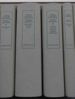 Georg Christoph Lichtenberg Schriften Briefe Sudelbücher 6 Bücher zus. 15,- - Flensburg