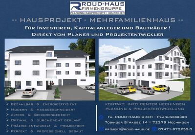 + EXKLUSIVES MEHRFAMILIENHAUS-PROJEKT! +