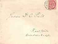 Kiel: A - Courier: MiNr. 6, 00.02.1897, "Kleine Eckkreuze", Ganzstück (Umschlag), Tagesstempel, echt gelaufen - Brandenburg (Havel)