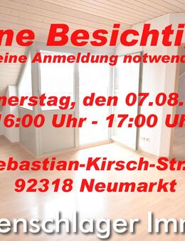 Starterwohnung mit Tiefgaragenstellplatz in Neumarkt, nahe Regensburger Straße - Neumarkt (Oberpfalz)