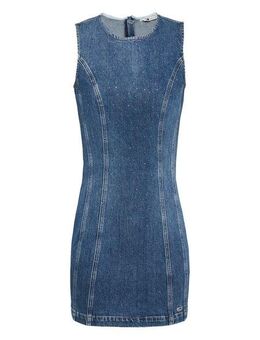 Tommy Jeans Jeanskleid MINI DRESS AI6136 mit Strass-Details