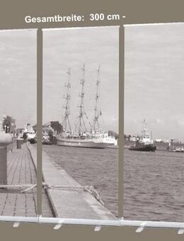 Roll-Up Display 3er-Set "Großsegler verlässt den Hafen“ - Bestatterbedarf, Trauerzubehör, Hallenbedarf, Trauerhallen stilvoll dekorieren - Wilhelmshaven Zentrum