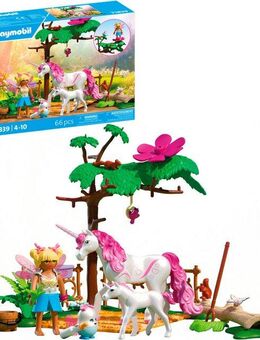 Playmobil® Zauberhafter Einhorn-Stall für Mama und Fohlen (71839), Princess Magic Konstruktions-Spielset, (66 St), Made in Europe