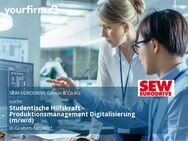 Studentische Hilfskraft - Produktionsmanagement Digitalisierung (m/w/d) - Graben-Neudorf