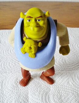 McDonalds-Disney-Shrek mit Baby von 2010,ca. 13 cm,Batteriebetrieb - Linnich