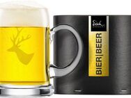 Eisch Germany Bierkrug CHALET, Kristallglas, Hirschmotiv, mundgeblasen, 500 ml, Made in Germany