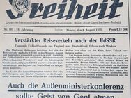 Alte Zeitung Freiheit - Mitteldeutsche Zeitung - Ausgabe 1955 - Damme