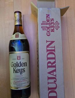 Flasche Dujardin Golden Keys Brandy, 90er Jahre, 3 Liter - Celle