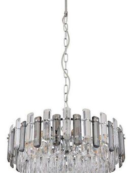 GLOBO LIGHTING Kronleuchter ORGINA, ohne Leuchtmittel, Hängeleuchte, Kristalle, Glasstäbe, Wohnzimmer, Esstisch