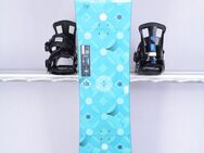 140 cm Damen Snowboard SALOMON LIBERTY UNITE, WHITE/blue, WOODCORE, sidewall, ROCKER ( TOP Zustand ) - Dresden