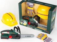 Klein Spielwerkzeug Bosch Kettensäge mit Helm und Handschuhe, (Set)