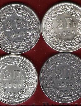 Silbermünzen aus der Schweiz. Rarität + Anlage in .835 Silber. Für Sammler und Anleger. - Laatzen