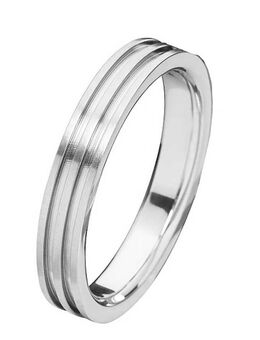Herrenring Edelstahl HE028 ohne Stein - Aholming