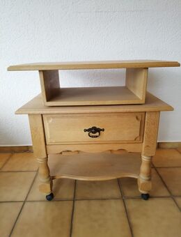 TV Tisch mit Drehaufsatz aus Vollholz - Eime