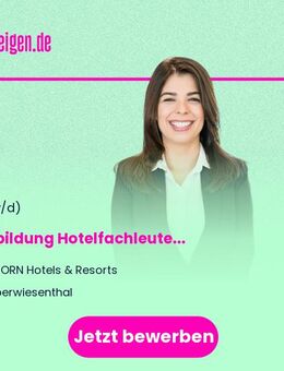 Ausbildung Hotelfachleute (m/w/d) - Oberwiesenthal