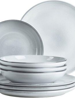 MÄSER Tafelservice LIVIO, aus Steinzeug (8-tlg), 4 Personen, Steinzeug, Geschirr-Set, Service