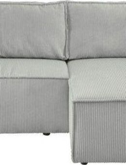 Home affaire Ecksofa SHERWOOD Schlafsofa 267 cm, L-Form, Schlaffunktion mit Bettkasten (210x136 cm), Cord, Vintage, Samtvelours