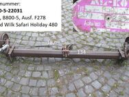 Alko Achse B800-5, 900kg gebraucht, passend zB Wilk Safari Holiday 480 (Stoßdämpfer sind wie neu) ca 187cm - Schotten Zentrum