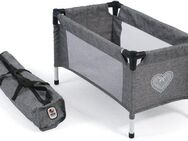 CHIC2000 Puppenbett Puppen-Reisebett, Jeans Grey, mit Tragetasche
