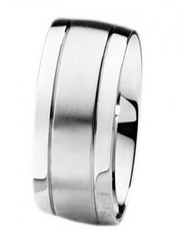 Breiter Herrenring Edelstahl HE044 mit gratis Gravur - Aholming