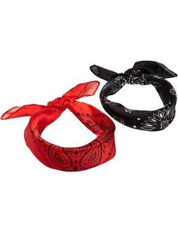 URBAN CLASSICS Loop Urban Classics Unisex Satin Bandana 2-Pack, (1-St)