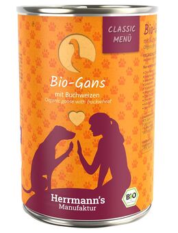 Herrmann's Classic Menü / Bio-Menü 6 x 400 g - Bio-Gans mit Bio-Buchweizen