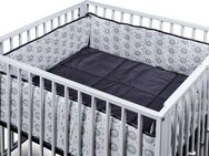 tiSsi® Laufgittereinlage Moritz, 4-Eck, grau Lion, (2-tlg., Nestchen und Laufgittereinlage), passend für tiSsi® Laufstall Moritz