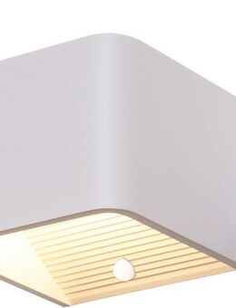 näve LED Wandleuchte Cube, Bewegungsmelder, Ein-/Ausschalter, Memoryfunktion, USB-Ladefunktion, LED fest integriert, Warmweiß, Akku, magnetisch, Bewegungssensor, Memory, USB-C, Kippschalter
