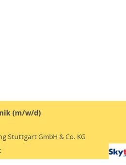 Leiter Technik (m/w/d) - Stuttgart