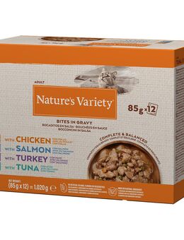Nature's Variety Bites in Soße zum Sonderpreis! - Mix (4 Sorten) 24 x 85 g