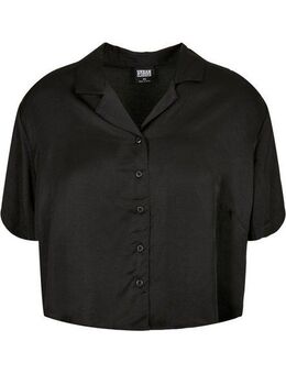 URBAN CLASSICS Karohemd Urban Classics Damen Ladies Viscose Satin Resort Shirt (1-tlg)