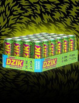 Energetyk Dzik Energy Drink - Sour Apple, 500ml, 24er-Pack - Ingolstadt