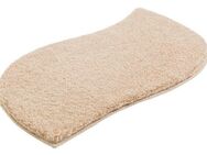 my home Badematte Merida, Badvorleger, Badezimmer Teppich, Höhe 32 mm, rutschhemmend beschichtet, fußbodenheizungsgeeignet, schnell trocknend, strapazierfähig, Kunstfaser, wellenförmig, Badteppich, Uni Farben, rechteckig, rund & als 2-tlg. Set erhältlich