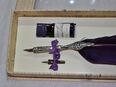 Kalligraphie Set 0136 violett mit Holzschreibfeder und 10 ml Tinte  in einer Geschenkbox in 63739