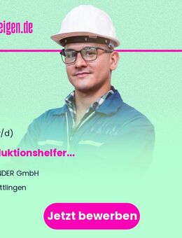 Produktionshelfer (m/w/d) - Tuttlingen