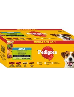 Pedigree Frischebeutel 40 x 100 g - Gemischte Selektion in Sauce (4 Varietäten)