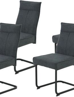 HELA Freischwinger KAREN Esszimmerstuhl (Set, 4 St), XL-Breite, Komfortsitz, Federkern, Griff, 140kg belastbar