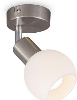 B.K.Licht Deckenspots BK_DS1363 Deckenlampe, mit Glasschirm, Schwenkbar, Warmweißes Licht, LED wechselbar, Warmweiß, Inkl. Leuchtmittel E14, 3.000K, 5W, 470Lm