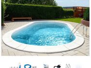 my POOL BWT Ovalpool PREMIUM mit sandfarbener Innenfolie (Komplett-Set, 7-tlg), Höhe 120 cm, in versch. Größen erhältlich