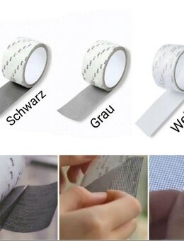 Fensternetz Fliegengitter Reparatur Klebeband 5x200cm Flickzeug Schwarz Weiß 12,90* - Villingen-Schwenningen
