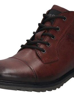 bugatti Schnürboots Boots, Herrenschuh, Stiefelette mit seitlichem Logo-Branding