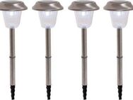 näve LED Gartenleuchte Gustav, LED fest integriert, 6er-Set LED Außenleuchte mit Erdspieß