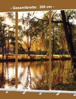 Bestatter-Bedarf, Dekoration: Roll-Up Display "Stadtparkteich im Herbst" - Wilhelmshaven