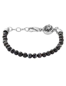 Diesel Armband Schmuck Edelstahl Armschmuck Beadarmband, mit Achat