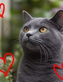 Echte Karthäuser Katze ,Schmusekatze in 01069