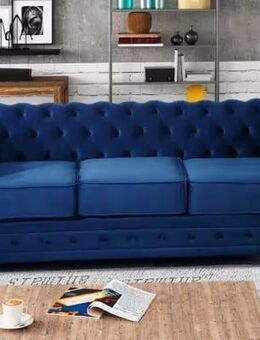 Chesterfield-Sofa königsblau - Gelsenkirchen Bismarck