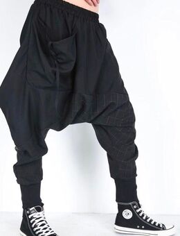 Haremshose NEU S/M Baggy Elastische Taille Patchwork Jogging - Aalen