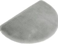 my home Badematte Rabbit Badematten, Badvorleger, Badezimmer Teppich, Höhe 30 mm, rutschhemmend beschichtet, fußbodenheizungsgeeignet, schnell trocknend, strapazierfähig, Polyester, halbrund, Kaninchenfell-Haptik, Badteppich, rechteckig, rund & als...